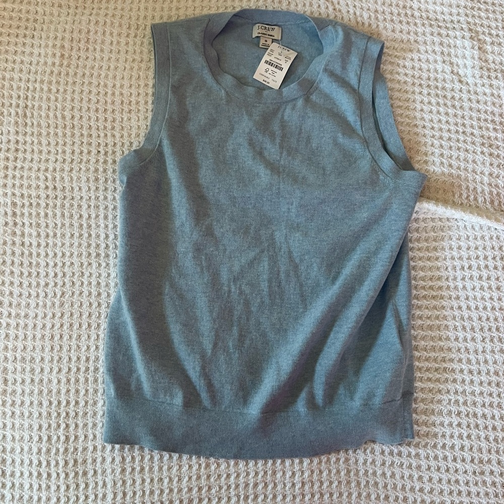 J. Crew Blue Tank Top classic shell top NWT